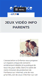 Mobile Screenshot of m.jeuxvideoinfoparents.fr